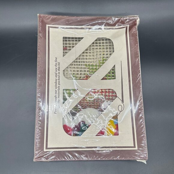 Vintage Latch Hook Kit Sew Simple Holiday Bells Christmas 1986 Craft Retro - Picture 3 of 11